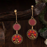 Silver Plated Antique Earrings